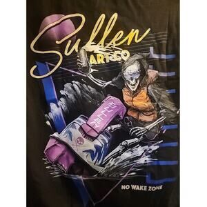 Sullen No Wake Zone Graphic Tattoo Tshirt Mens Medium NWT A115 Excellent